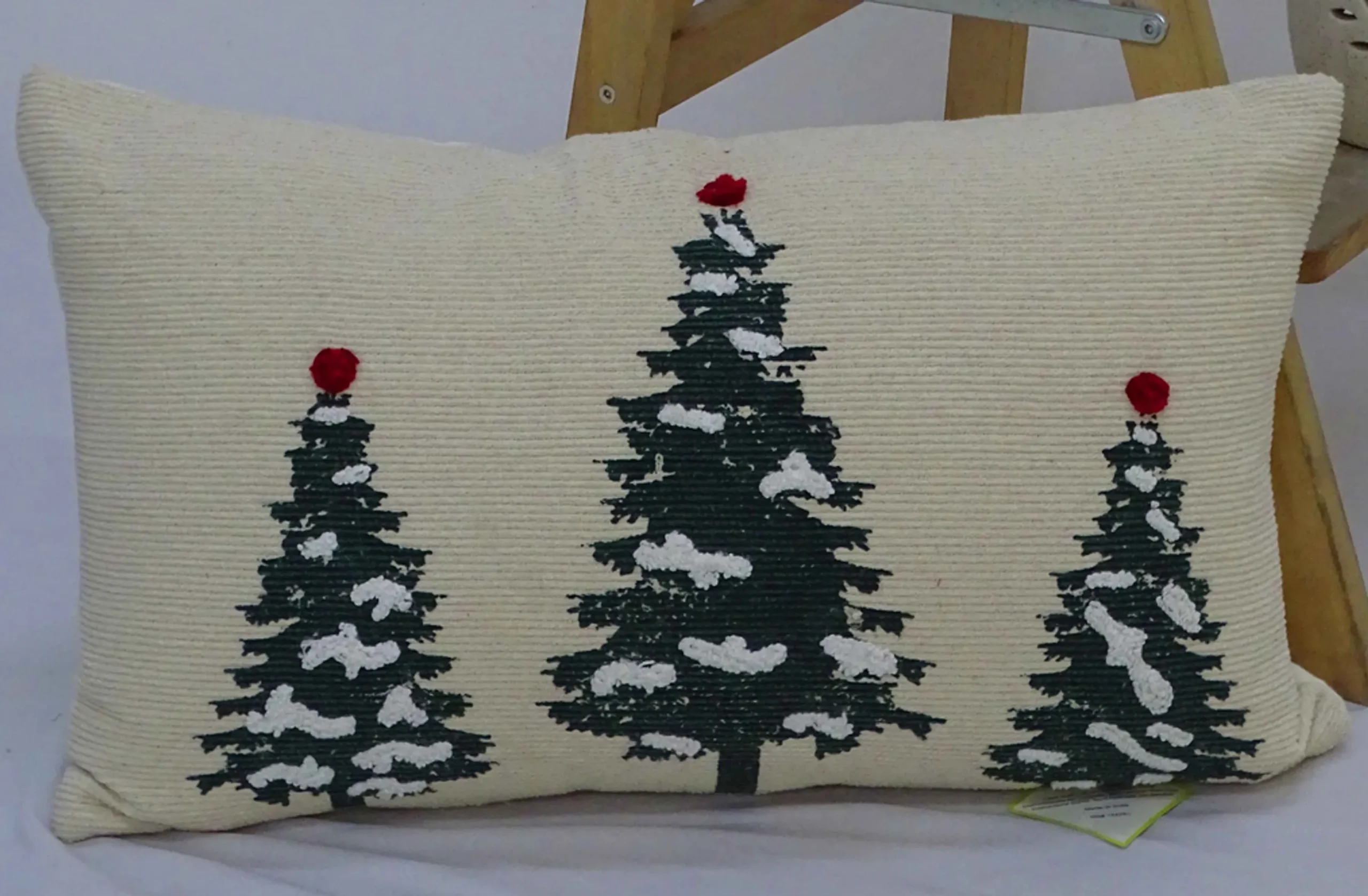 810043922036.0.td_size_1 Chicos Home 14" x 24" Christmas Tree Throw Pillow for couch - Image 1