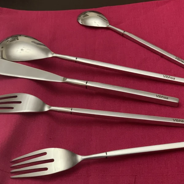 Vibhsa Stainless Steel Sivlerware 20 Piece Flatware Set, Service for 4