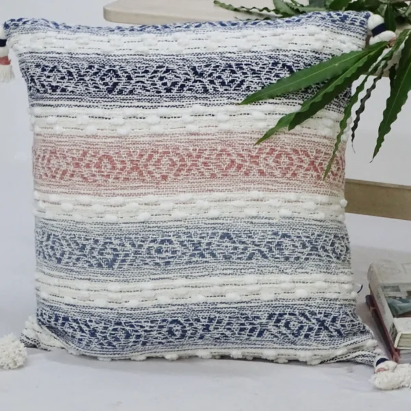 Chicos Home 22" X 22" Throw Pillow for sofa with Tassels