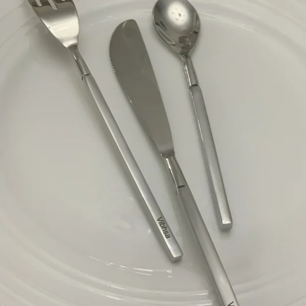Vibhsa 36-PC Flatware Set (Dinner Knife, Dinner Fork, Dessert Spoon)