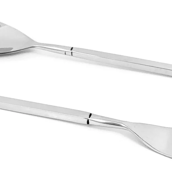 Vibhsa Stainless Steel Salad Fork and Dessert Spoon Set of 12