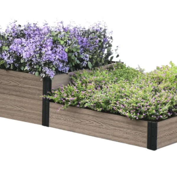 Terraced Raised Garden Bed 36" L x 74"/38“ W x 7"/14" H