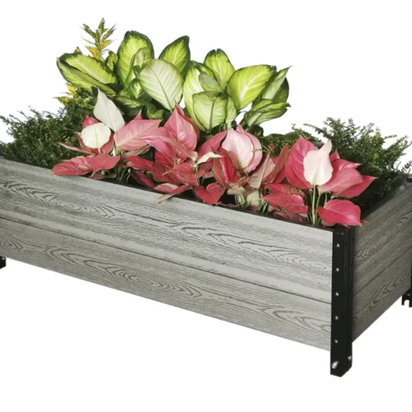 Deckside Planter Box in Grey 45" L x 19" W x 14" H