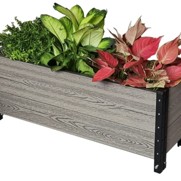 Trough Planter in Grey 36" L x 12" W x 14" H