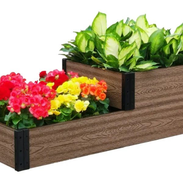 Terraced Roadside Garden Bed 48"/24" L x 21" W x 7"/14" H