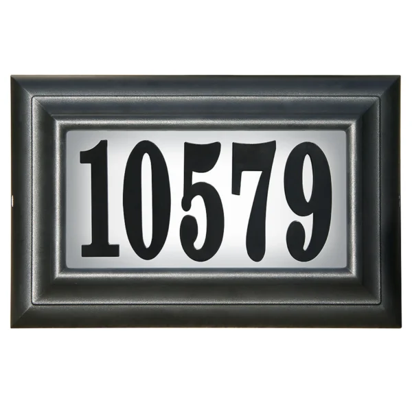 Edgewood Classic "Do It Yourself Kit" Polymer Frame Lighted Address Plaque