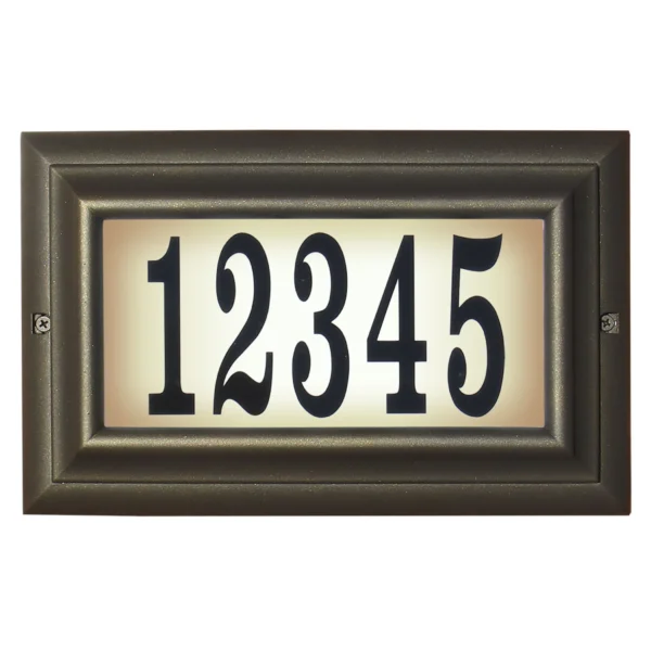 Edgewood Lighted Address Plaque