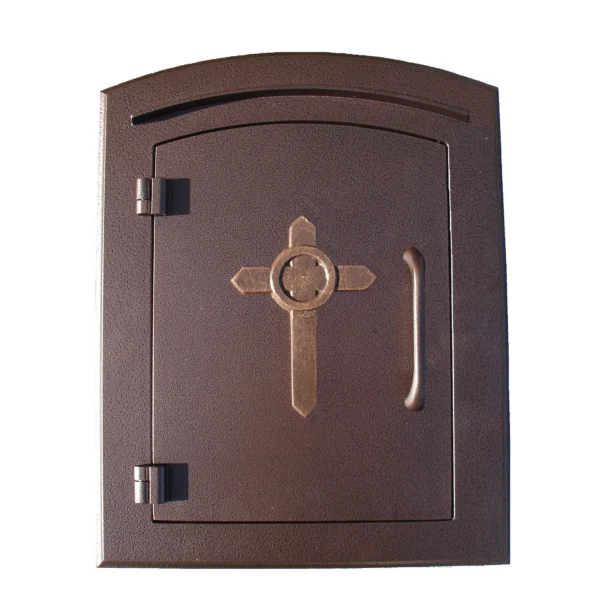 Manchester Non-Locking Column Mount Mailbox With Logo
