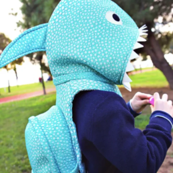 Shark - Hooded Backpack - Water-repellent
